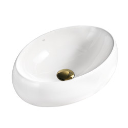 UMYWALKA NABLATOWA CERAMICZNA OWALNA CARI-WH-500 BIAŁA CARI-WH-500
