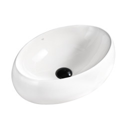 UMYWALKA NABLATOWA CERAMICZNA OWALNA CARI-WH-500 BIAŁA CARI-WH-500