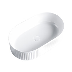 UMYWALKA NABLATOWA CERAMICZNA OWALNA ELIX-WH-490 BIAŁY ELIX-WH-490