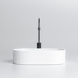 UMYWALKA NABLATOWA CERAMICZNA OWALNA ELIX-WH-490 BIAŁY ELIX-WH-490