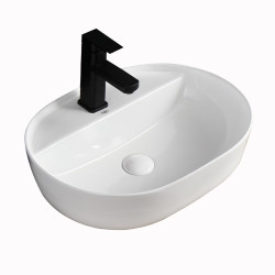 UMYWALKA NABLATOWA CERAMICZNA OWALNA EMI-WH-510 BIAŁY EMI-WH-510