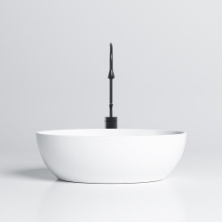 UMYWALKA NABLATOWA CERAMICZNA OWALNA LUMO-WH-500 BIAŁA LUMO-WH-500