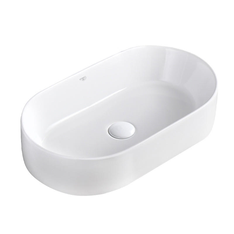 UMYWALKA NABLATOWA CERAMICZNA OWALNA NAVI-WH-510 BIAŁY NAVI-WH-510