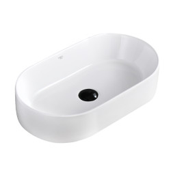 UMYWALKA NABLATOWA CERAMICZNA OWALNA NAVI-WH-510 BIAŁY NAVI-WH-510