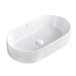 UMYWALKA NABLATOWA CERAMICZNA OWALNA NAVI-WH-535 BIAŁY NAVI-WH-535