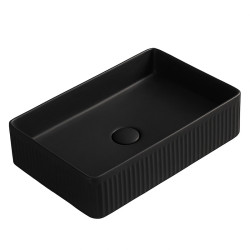 UMYWALKA NABLATOWA CERAMICZNA PROSTOKĄTNA AURA-MTB-500 CZARNY MAT AURA-MTB-500