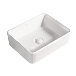 UMYWALKA NABLATOWA CERAMICZNA PROSTOKĄTNA LUXO-WH-410 BIAŁA LUXO-WH-410