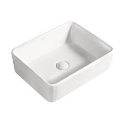 UMYWALKA NABLATOWA CERAMICZNA PROSTOKĄTNA LUXO-WH-480 BIAŁA LUXO-WH-480