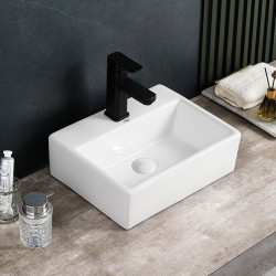 UMYWALKA NABLATOWA CERAMICZNA PROSTOKĄTNA VIVA-WH-400 BIAŁA VIVA-WH-400