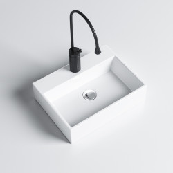 UMYWALKA NABLATOWA CERAMICZNA PROSTOKĄTNA VIVA-WH-400 BIAŁA VIVA-WH-400