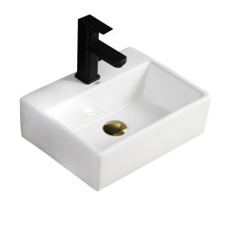 UMYWALKA NABLATOWA CERAMICZNA PROSTOKĄTNA VIVA-WH-400 BIAŁA VIVA-WH-400