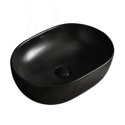 UMYWALKA NABLATOWA CERAMICZNA OWALNA NEO-MTB-480 CZARNY MAT NEO-MTB-480