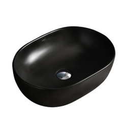 UMYWALKA NABLATOWA CERAMICZNA OWALNA NEO-MTB-480 CZARNY MAT NEO-MTB-480