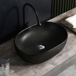UMYWALKA NABLATOWA CERAMICZNA OWALNA NEO-MTB-480 CZARNY MAT NEO-MTB-480