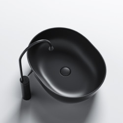 UMYWALKA NABLATOWA CERAMICZNA OWALNA NEO-MTB-480 CZARNY MAT NEO-MTB-480