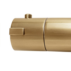 BATERIA PRYSZNICOWA Z TERMOSTATEM I DESZCZOWNICĄ T151-GL-BR ZŁOTA SZCZOTKOWANA T151-GL-BR