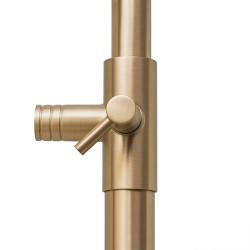 BATERIA PRYSZNICOWA Z TERMOSTATEM I DESZCZOWNICĄ T151-GL-BR ZŁOTA SZCZOTKOWANA T151-GL-BR