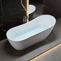 WANNA WOLNOSTOJĄCA FORTE 520A BIAŁA PRZELEW CHROM 150x75 CM FORTE-520A-150X75