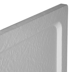 BRODZIK PRYSZNICOWY KAMIENNY PROSTOKĄTNY SLIM SILK BIAŁY 110x80 CM SILK-WH-110X80