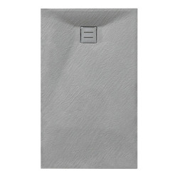 BRODZIK PRYSZNICOWY KAMIENNY PROSTOKĄTNY SLIM RIKO SZARY 90x80 CM RIKO-GR-90X80