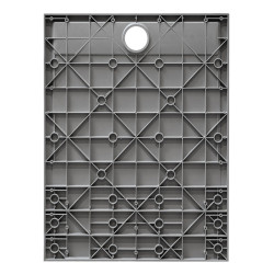 BRODZIK PRYSZNICOWY KAMIENNY PROSTOKĄTNY SLIM RIKO SZARY 90x80 CM RIKO-GR-90X80