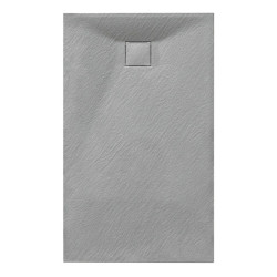BRODZIK PRYSZNICOWY KAMIENNY PROSTOKĄTNY SLIM RIKO SZARY 90x70 CM RIKO-GR-90X70
