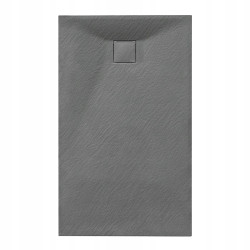 BRODZIK PRYSZNICOWY KAMIENNY PROSTOKĄTNY SLIM RIKO SZARY 130x90 CM RIKO-GR-130X90