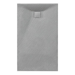 BRODZIK PRYSZNICOWY KAMIENNY PROSTOKĄTNY SLIM RIKO SZARY 130x80 CM RIKO-GR-130X80