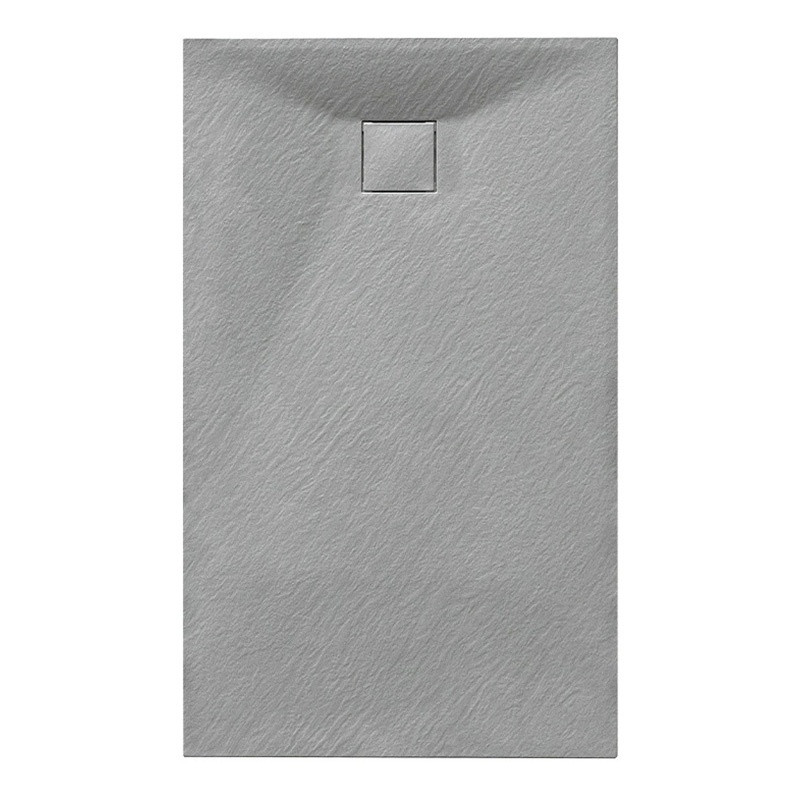 BRODZIK PRYSZNICOWY KAMIENNY PROSTOKĄTNY SLIM RIKO SZARY 130x80 CM RIKO-GR-130X80