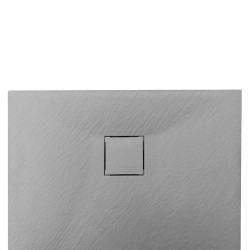 BRODZIK PRYSZNICOWY KAMIENNY PROSTOKĄTNY SLIM RIKO SZARY 130x80 CM RIKO-GR-130X80
