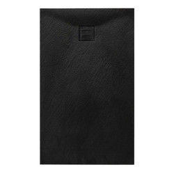 BRODZIK PRYSZNICOWY KAMIENNY PROSTOKĄTNY SLIM RIKO CZARNY 140x90 CM RIKO-BL-140X90