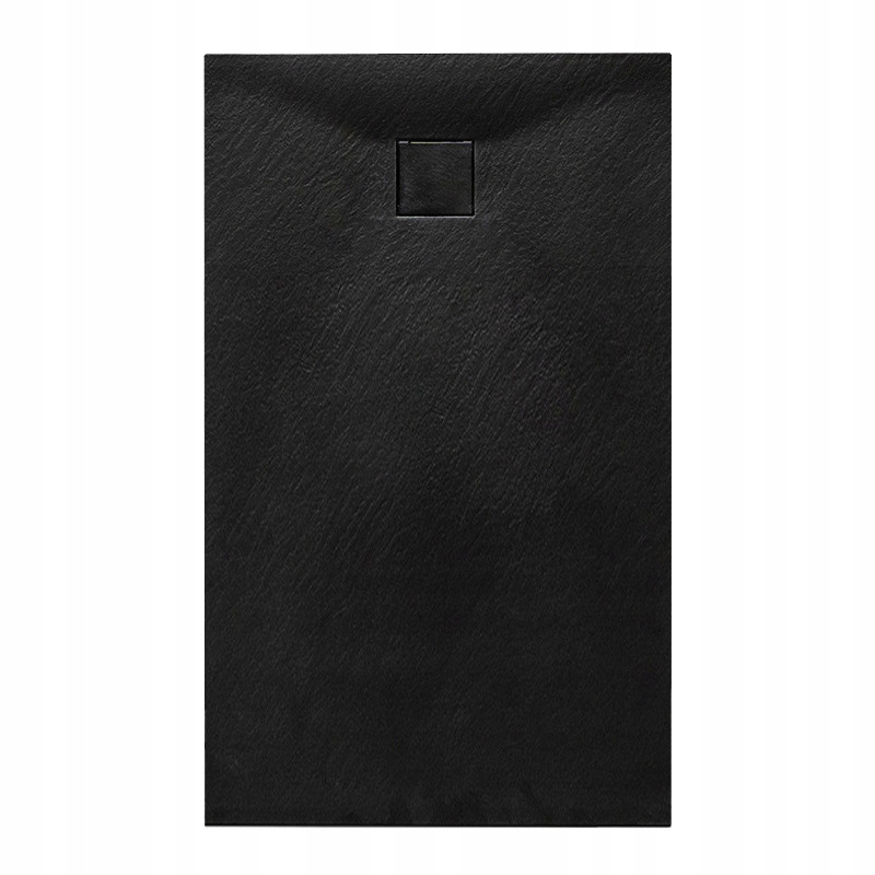 BRODZIK PRYSZNICOWY KAMIENNY PROSTOKĄTNY SLIM RIKO CZARNY 120x90 CM RIKO-BL-120X90