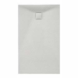 BRODZIK PRYSZNICOWY KAMIENNY PROSTOKĄTNY SLIM RIKO BIAŁY 130x90 CM RIKO-WH-130X90