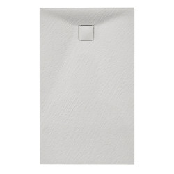 BRODZIK PRYSZNICOWY KAMIENNY PROSTOKĄTNY SLIM RIKO BIAŁY 110x70 CM RIKO-WH-110X70