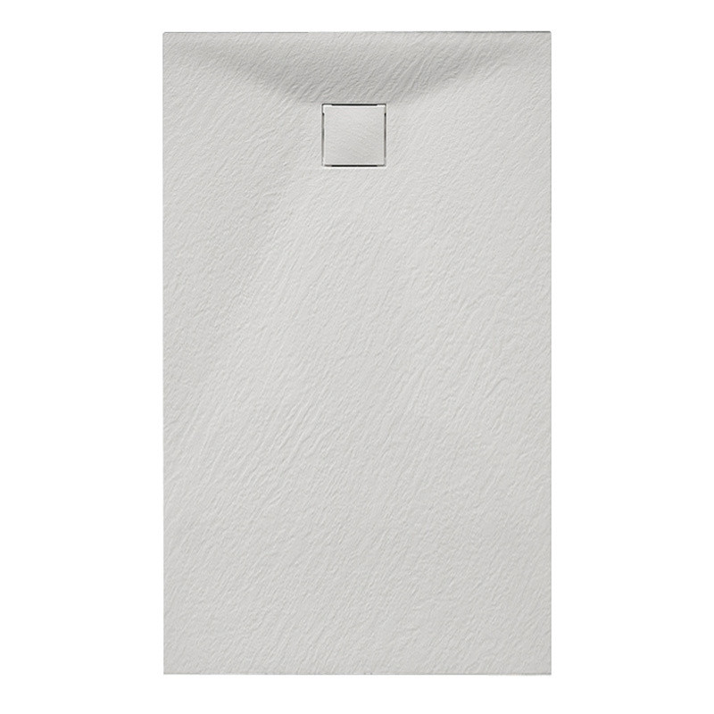 BRODZIK PRYSZNICOWY KAMIENNY PROSTOKĄTNY SLIM RIKO BIAŁY 110x70 CM RIKO-WH-110X70