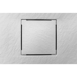 BRODZIK PRYSZNICOWY KAMIENNY PROSTOKĄTNY SLIM RIKO BIAŁY 110x70 CM RIKO-WH-110X70