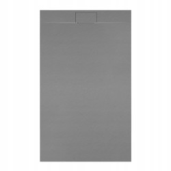BRODZIK PRYSZNICOWY KAMIENNY PROSTOKĄTNY SLIM MIKO SZARY 100x90 CM MIKO-GR-100X90