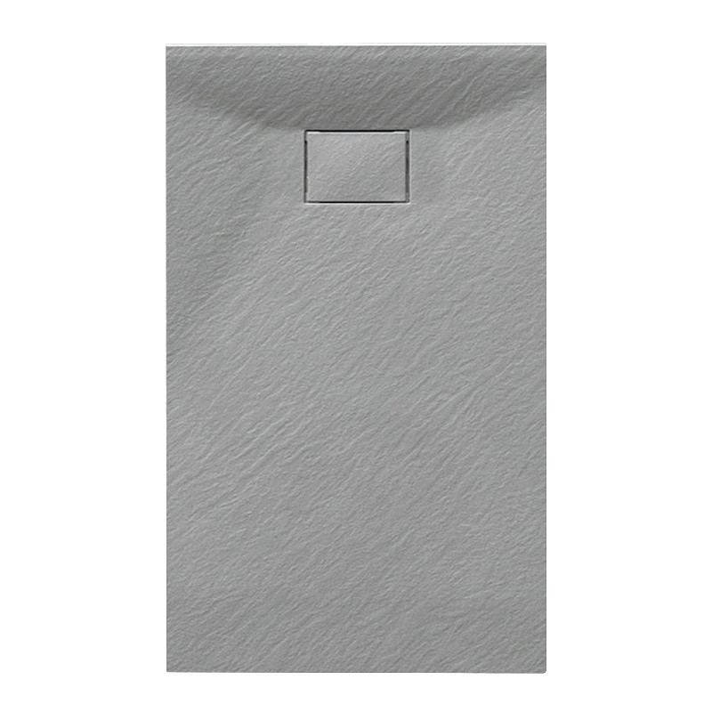 BRODZIK PRYSZNICOWY KAMIENNY PROSTOKĄTNY SLIM JUKO SZARY 140x90 CM JUKO-GR-140X90