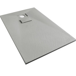 BRODZIK PRYSZNICOWY KAMIENNY PROSTOKĄTNY SLIM JUKO SZARY 140x90 CM JUKO-GR-140X90