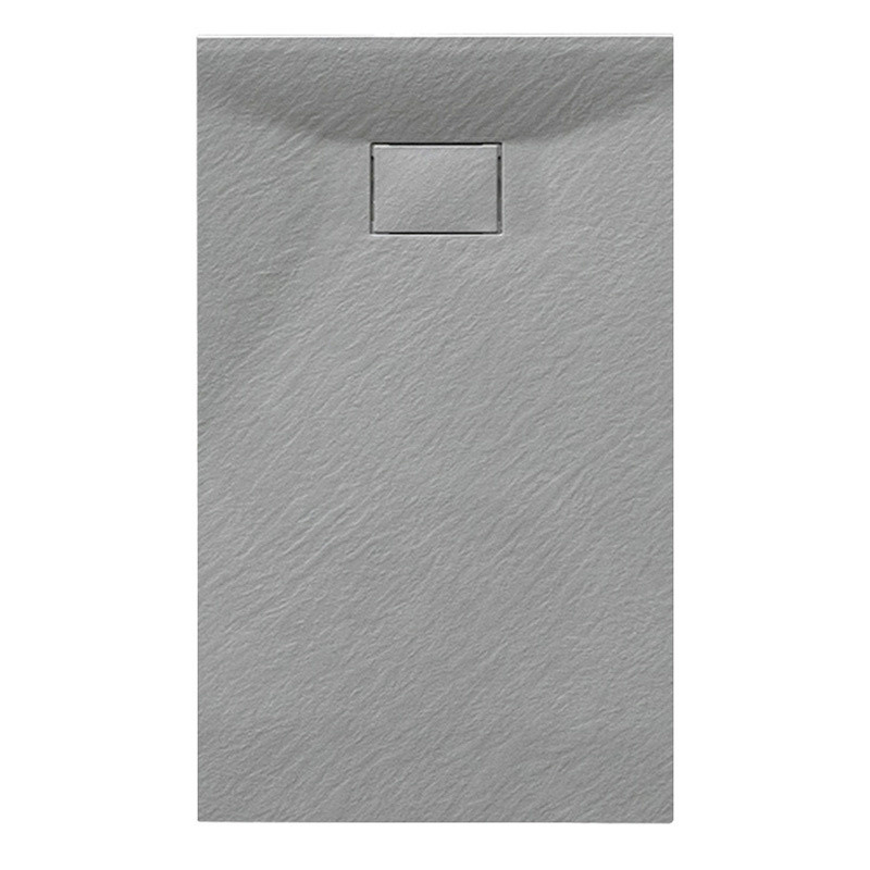 BRODZIK PRYSZNICOWY KAMIENNY PROSTOKĄTNY SLIM JUKO SZARY 140x80 CM JUKO-GR-140X80