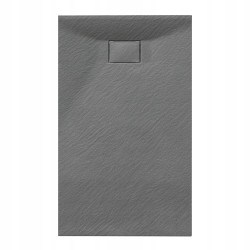 BRODZIK PRYSZNICOWY KAMIENNY PROSTOKĄTNY SLIM JUKO SZARY 120x80 CM JUKO-GR-120X80