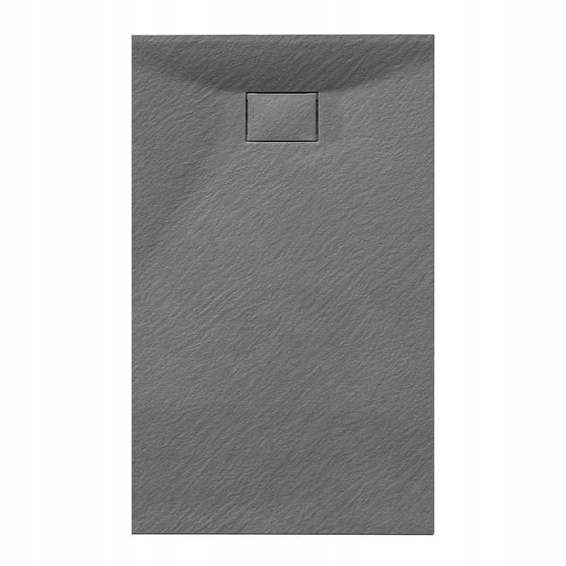 BRODZIK PRYSZNICOWY KAMIENNY PROSTOKĄTNY SLIM JUKO SZARY 120x80 CM JUKO-GR-120X80