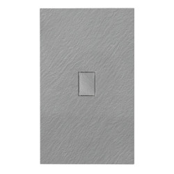 BRODZIK PRYSZNICOWY KAMIENNY PROSTOKĄTNY SLIM JUKO SZARY 120x100 CM JUKO-GR-120X100