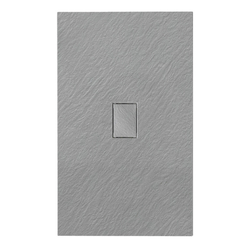 BRODZIK PRYSZNICOWY KAMIENNY PROSTOKĄTNY SLIM JUKO SZARY 120x100 CM JUKO-GR-120X100