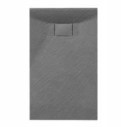 BRODZIK PRYSZNICOWY KAMIENNY PROSTOKĄTNY SLIM JUKO SZARY 100x80 CM JUKO-GR-100X80