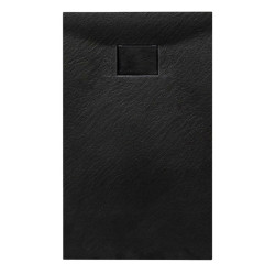 BRODZIK PRYSZNICOWY KAMIENNY PROSTOKĄTNY SLIM JUKO CZARNY 140x90 CM JUKO-BL-140X90