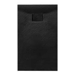 BRODZIK PRYSZNICOWY KAMIENNY PROSTOKĄTNY SLIM JUKO CZARNY 120x80 CM JUKO-BL-120X80