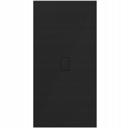 BRODZIK PRYSZNICOWY KAMIENNY PROSTOKĄTNY SLIM JUKO CZARNY 120x100 CM JUKO-BL-120X100