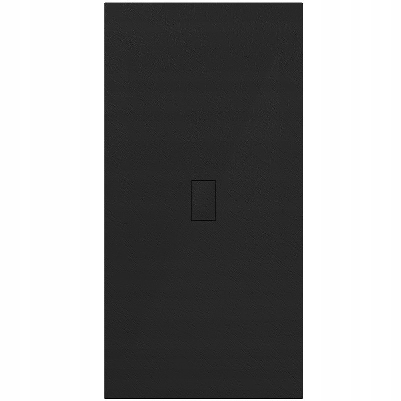 BRODZIK PRYSZNICOWY KAMIENNY PROSTOKĄTNY SLIM JUKO CZARNY 120x100 CM JUKO-BL-120X100