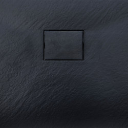 BRODZIK PRYSZNICOWY KAMIENNY PROSTOKĄTNY SLIM JUKO CZARNY 100x70 CM JUKO-BL-100X70